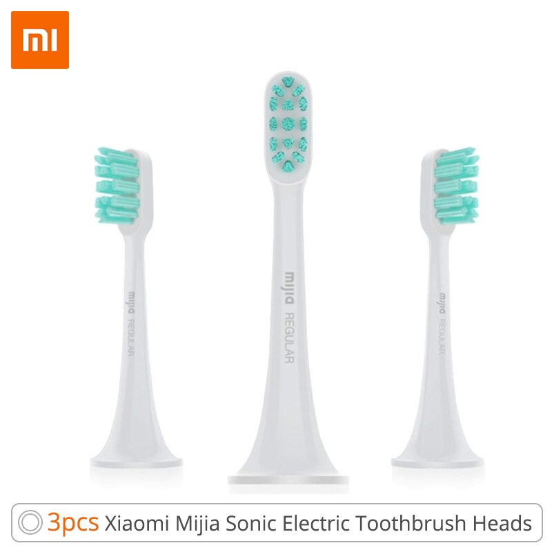 Original Regular Type Toothbrush Heads for Xiaomi Mijia Sonic Electric Toothbrush T300 T500 Tooth Brush Head Replacement 3 Pcs