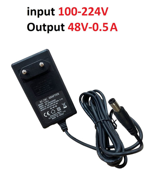 DC48v 0.5a Power Adapter AC100V-240V Wall Mount Adapter to 48v0.5a 48v 500ma POE Power Adapter Supply