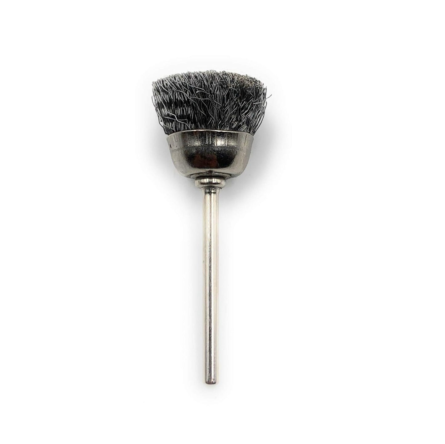 Wire Cup End Brush 1PC for Dremel Rotary Tool – Stainless Steel Polishing Brush for Rust Removal, Satin Finish, Jewellery Cleaning, Watchmaking & Model Making