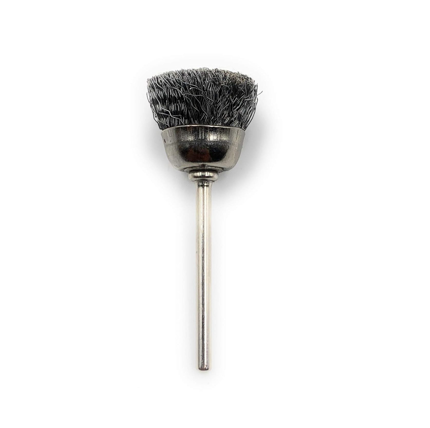 Wire Cup End Brush 1PC for Dremel Rotary Tool – Stainless Steel Polishing Brush for Rust Removal, Satin Finish, Jewellery Cleaning, Watchmaking & Model Making