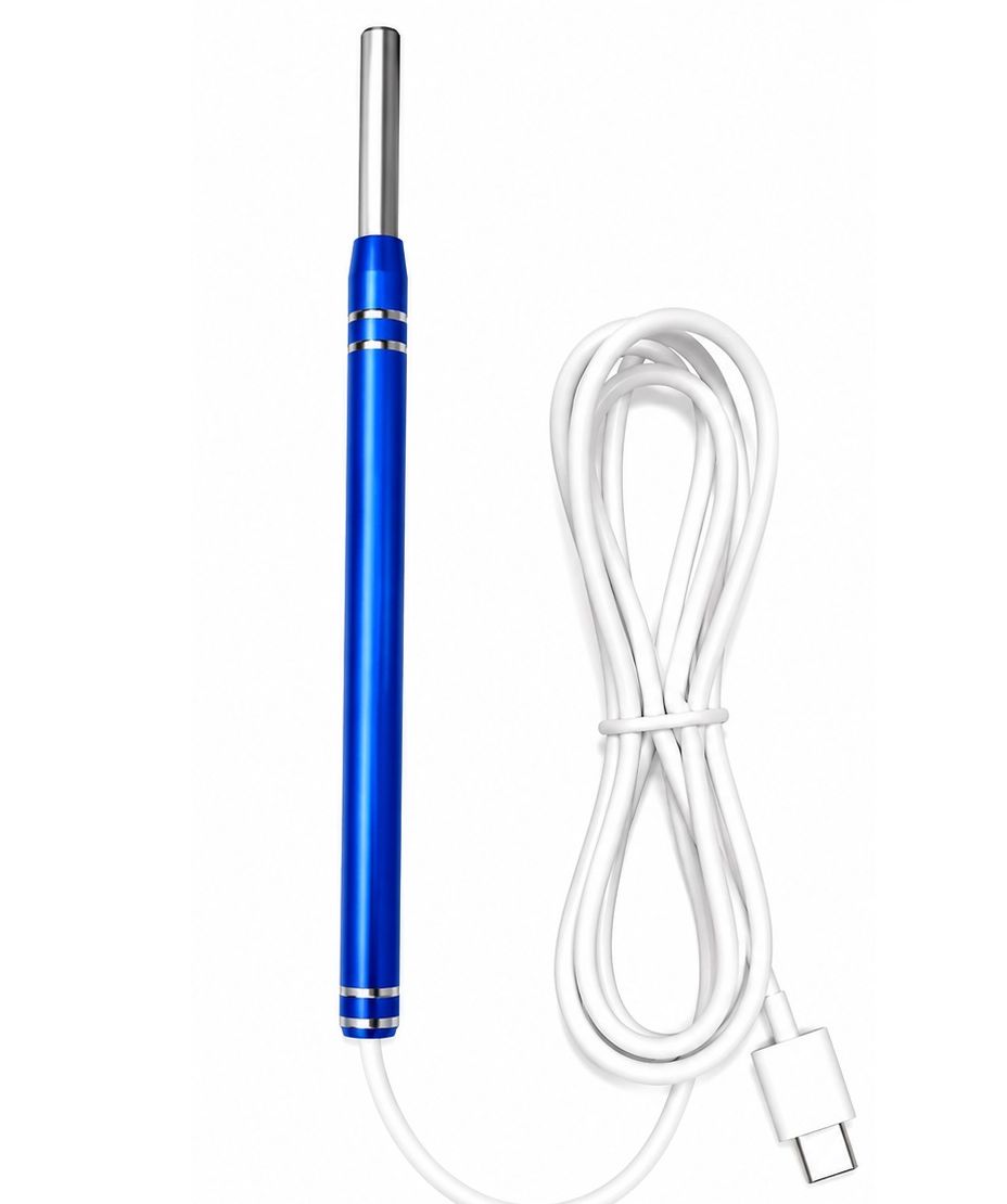 5.5mm Type-C Ear Endoscope Camera with 6 LED Lights – Blue