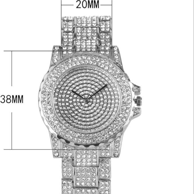 Luxury Crystal Women Bracelet Watches  Silver Fashion Lady Quartz Watch Female Wristwatch Montre Femmel