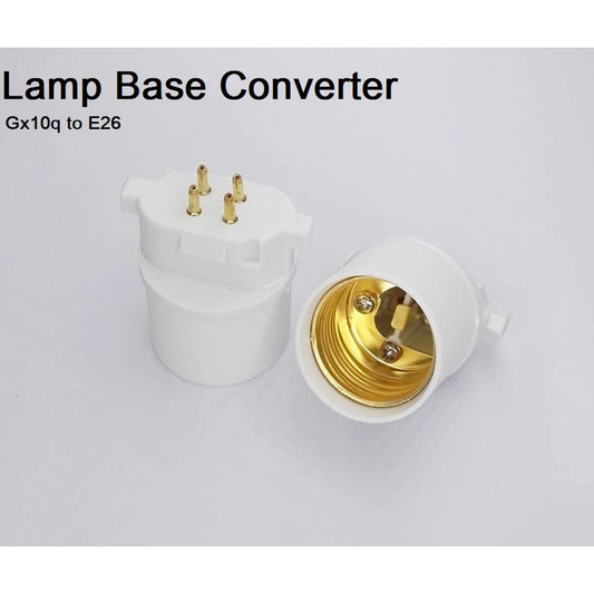 2pcs Gx10q to E26 Lamp Base Converter GY10Q-E26 Adapter D41*H43mm