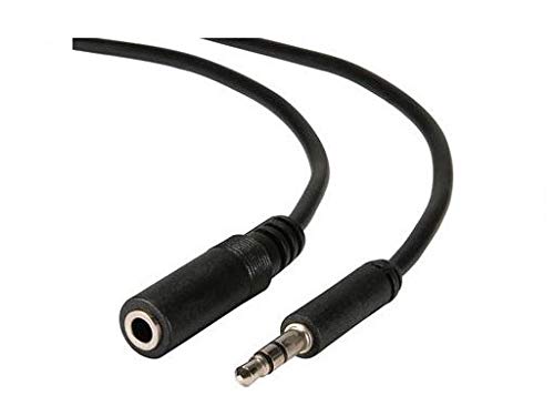 Male to Female Slim-Plug Shielded  3.5mm 4 Position TRRS Headset Extension Cable - M/F - audio Extension Cable