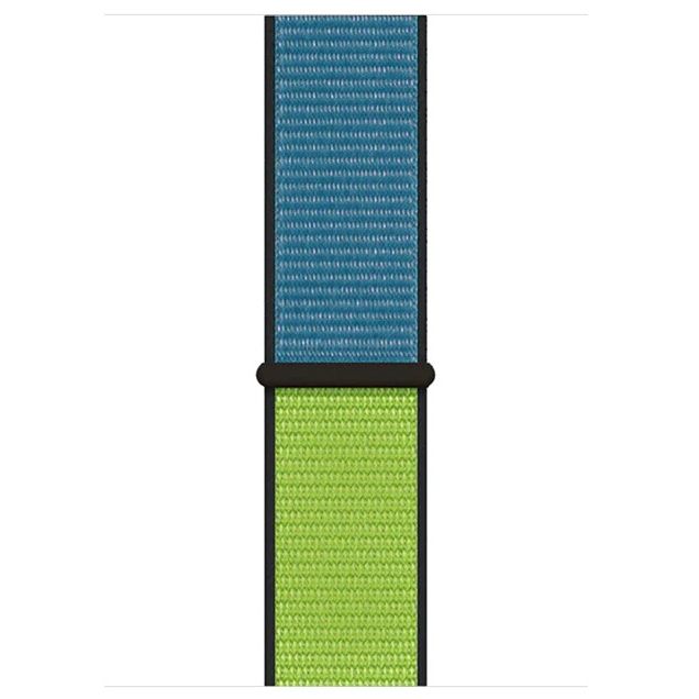 Blue / Green Sport Loop i Watch Band 42-44-45mm Nylon Sport Loop Strap A One World Series by A One - Light Blue Green New Fashion
