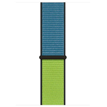 Blue / Green Sport Loop i Watch Band 42-44-45mm Nylon Sport Loop Strap A One World Series by A One - Light Blue Green New Fashion