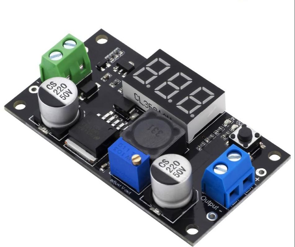 LM2596 DC-DC Step-down Adjustable Power Supply Module with LED display, In: 3~36, Out:1.5~34V/3A