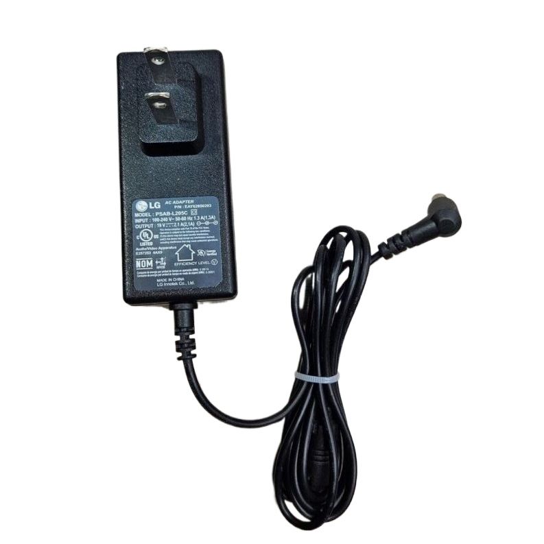 L-G 19V 2.1A AC Adapter Charger 6mm Pin – 100-240V Universal Power Supply for LG Monitors & Devices