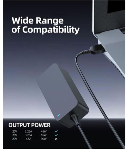 20V 2.25A  power supply for Lenovo Original 45W Laptop Charger | Slim Tip AC Adapter