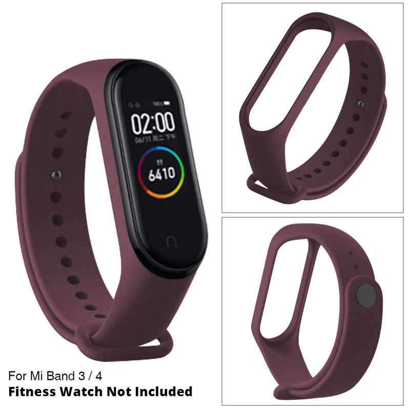 A One World Premium Quality Straps For Mi Smart Band 4 Girls Strap - Maroon (Also Compatible with Mi Band 3) (Watch Not Included)
