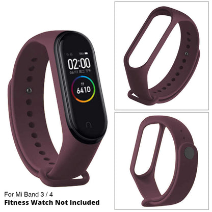 A One World Premium Quality Straps For Mi Smart Band 4 Girls Strap - Maroon (Also Compatible with Mi Band 3) (Watch Not Included)