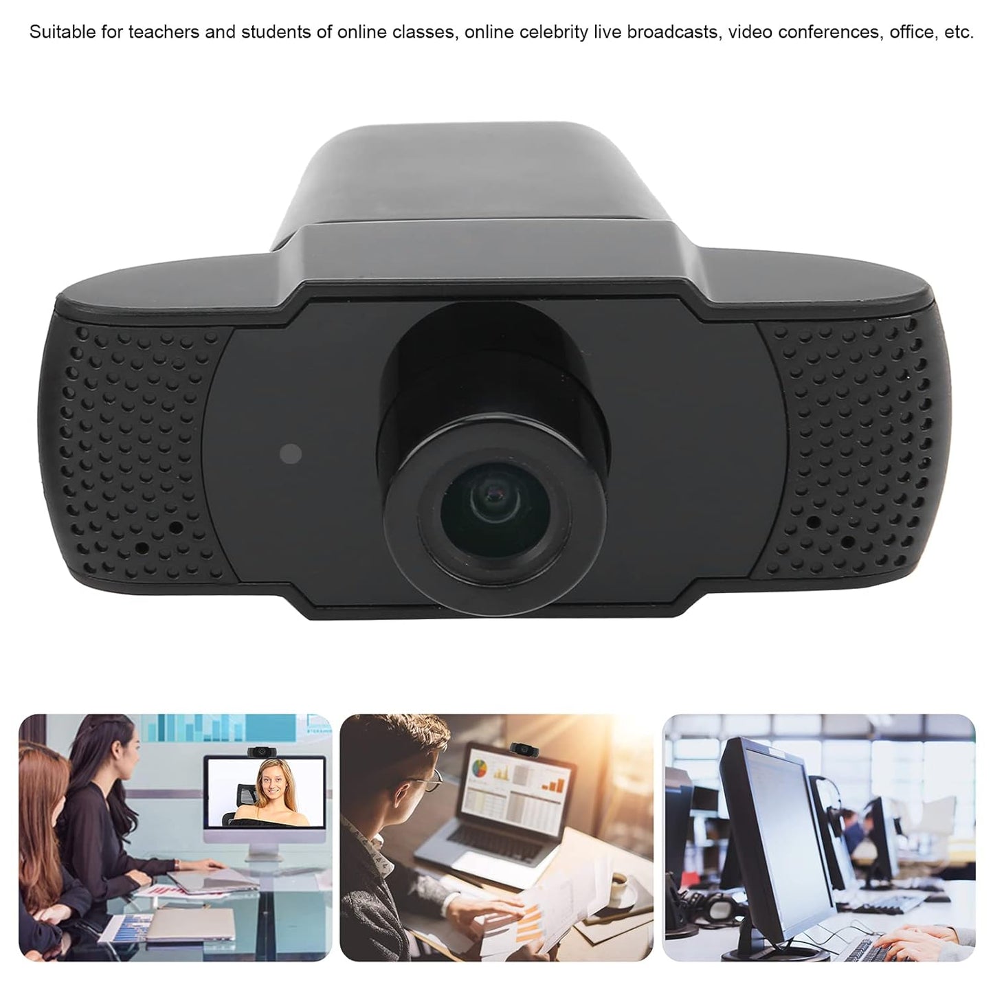 1080P HD Webcam with Microphone, Septekon Streaming Computer Web Camera for Laptop/Desktop/Mac/TV, USB PC Cam for Video Calling, Conferencing, Gaming