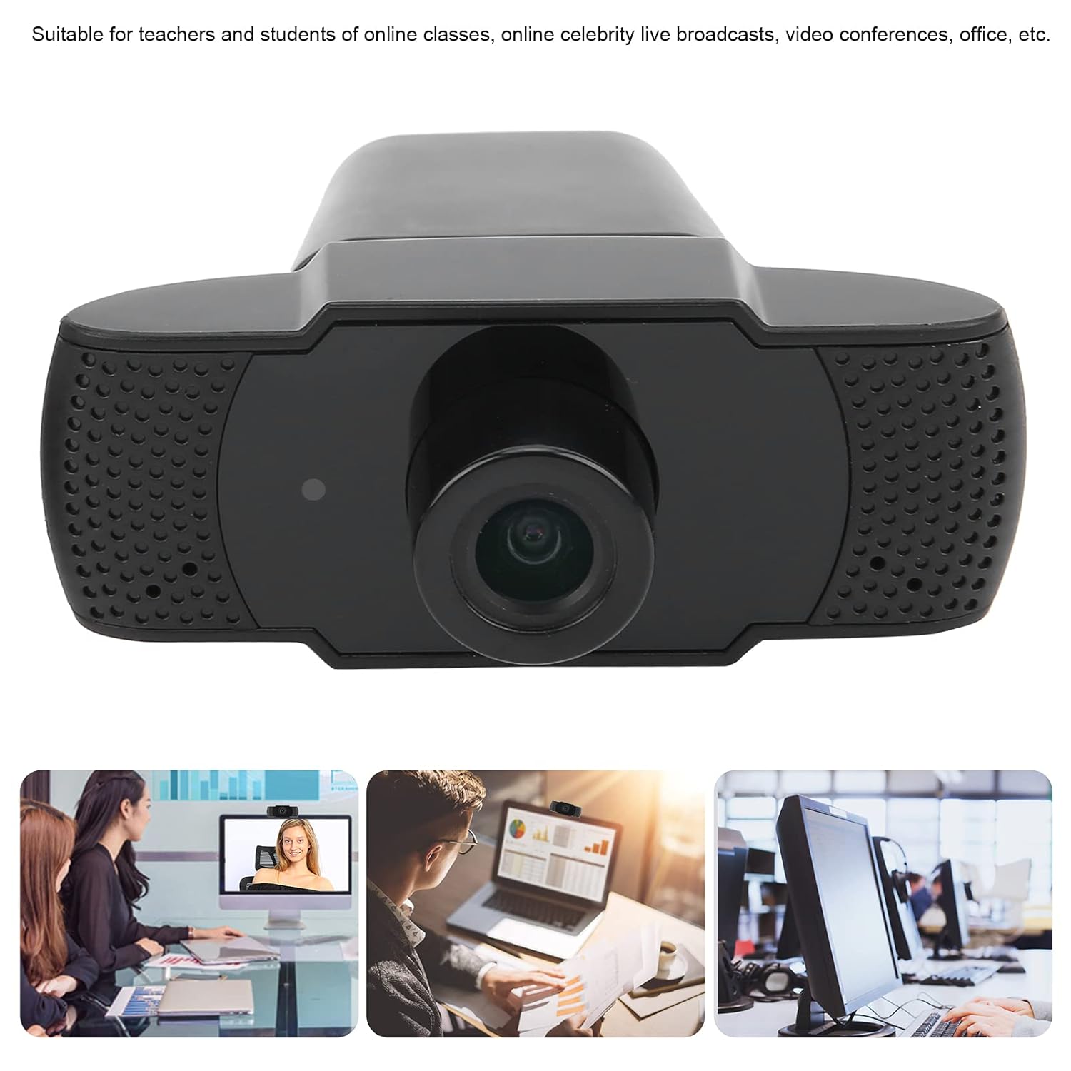 1080P HD Webcam with Microphone, Septekon Streaming Computer Web Camera for Laptop/Desktop/Mac/TV, USB PC Cam for Video Calling, Conferencing, Gaming