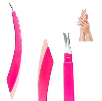 Professional Cuticle Remover with Nail Stone Line Tool – Precision Manicure & Nail Art