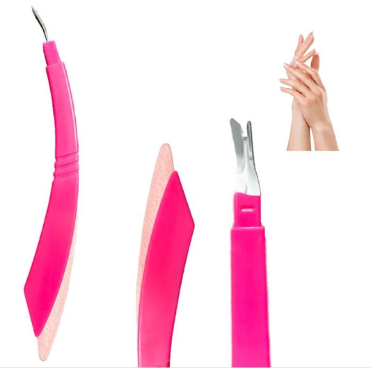 Professional Cuticle Remover with Nail Stone Line Tool – Precision Manicure & Nail Art