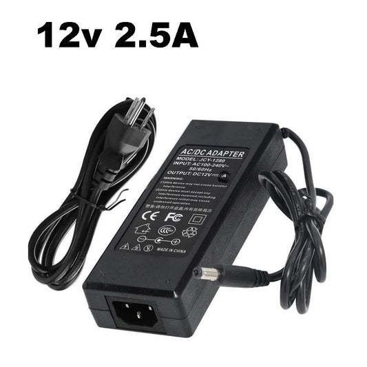 12V 2.5A 30W Power Adapter AC DC Supply Charger | Premium Cable | CCTV, DVR, LED Strip, Router