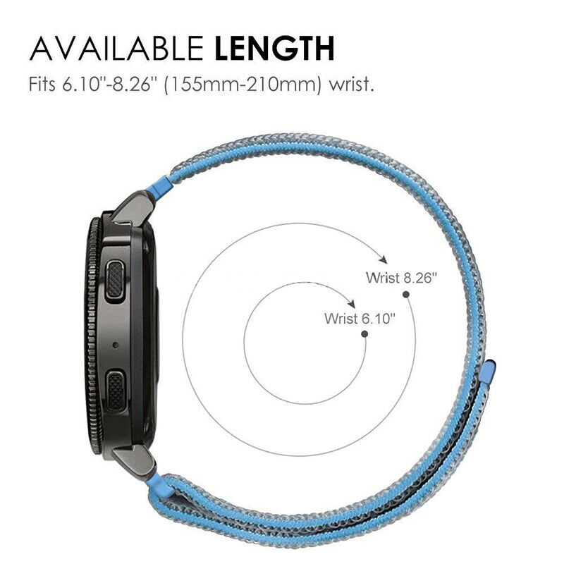 20mm Universal Woven Nylon Sport Loop Watch Band Strap Quick Release Spring Pins Olive Green