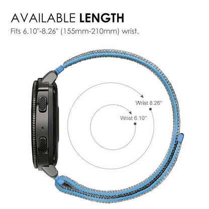 20mm Universal Woven Nylon Sport Loop Watch Band Strap Quick Release Spring Pins Olive Green