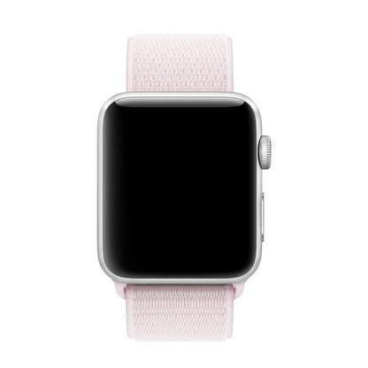 ⌚ Nylon Sport Loop Strap – New Fashion Colorful Band for iWatch  38mm / 40mm / 41mm | Pearl Pink