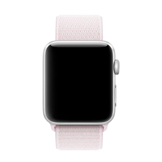 ⌚ Nylon Sport Loop Strap – New Fashion Colorful Band for iWatch  38mm / 40mm / 41mm | Pearl Pink
