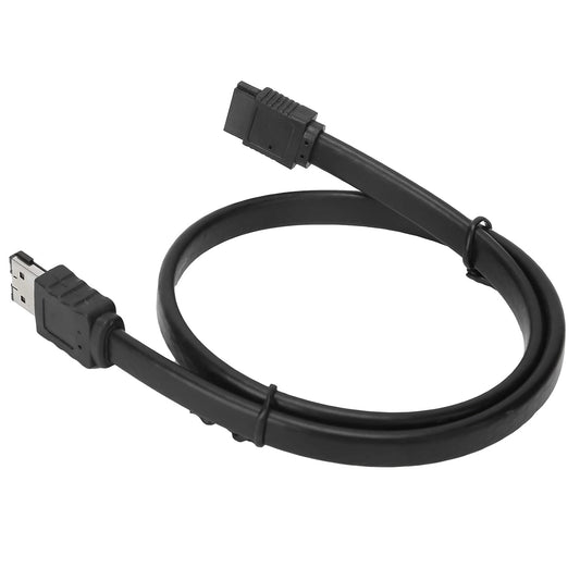 Premium Quality 1 Meter eSATA to eSATA Cable 3Gbps – Shielded External SATA 2 Data Cable for Fast & Stable Connection