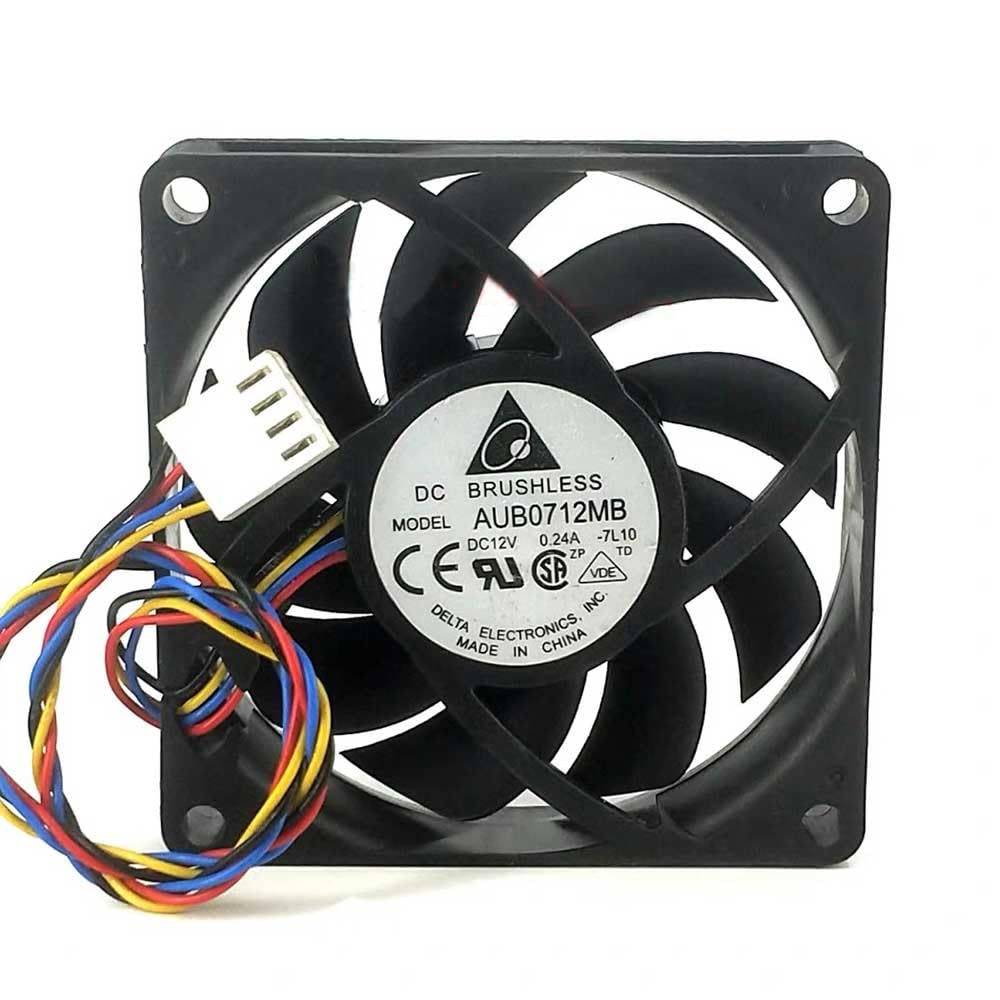 4Pin PWM Cooling Fan  CPU Ultra-Quiet AUB0712MB  DC12V 0.24A 7CM