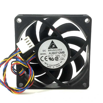 4Pin PWM Cooling Fan  CPU Ultra-Quiet AUB0712MB  DC12V 0.24A 7CM