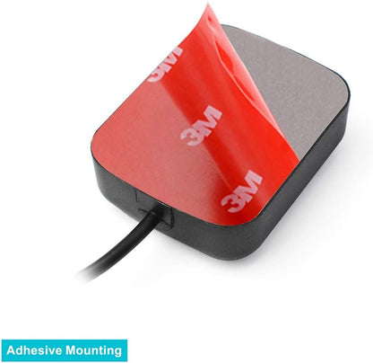 GPS Antenna Waterproof Hidden Adhesive Mount 3.5mm Plug GPS for Car Dash Cam Dashboard Camera Safety Video DVR Recorder GPS Tracker Receiver