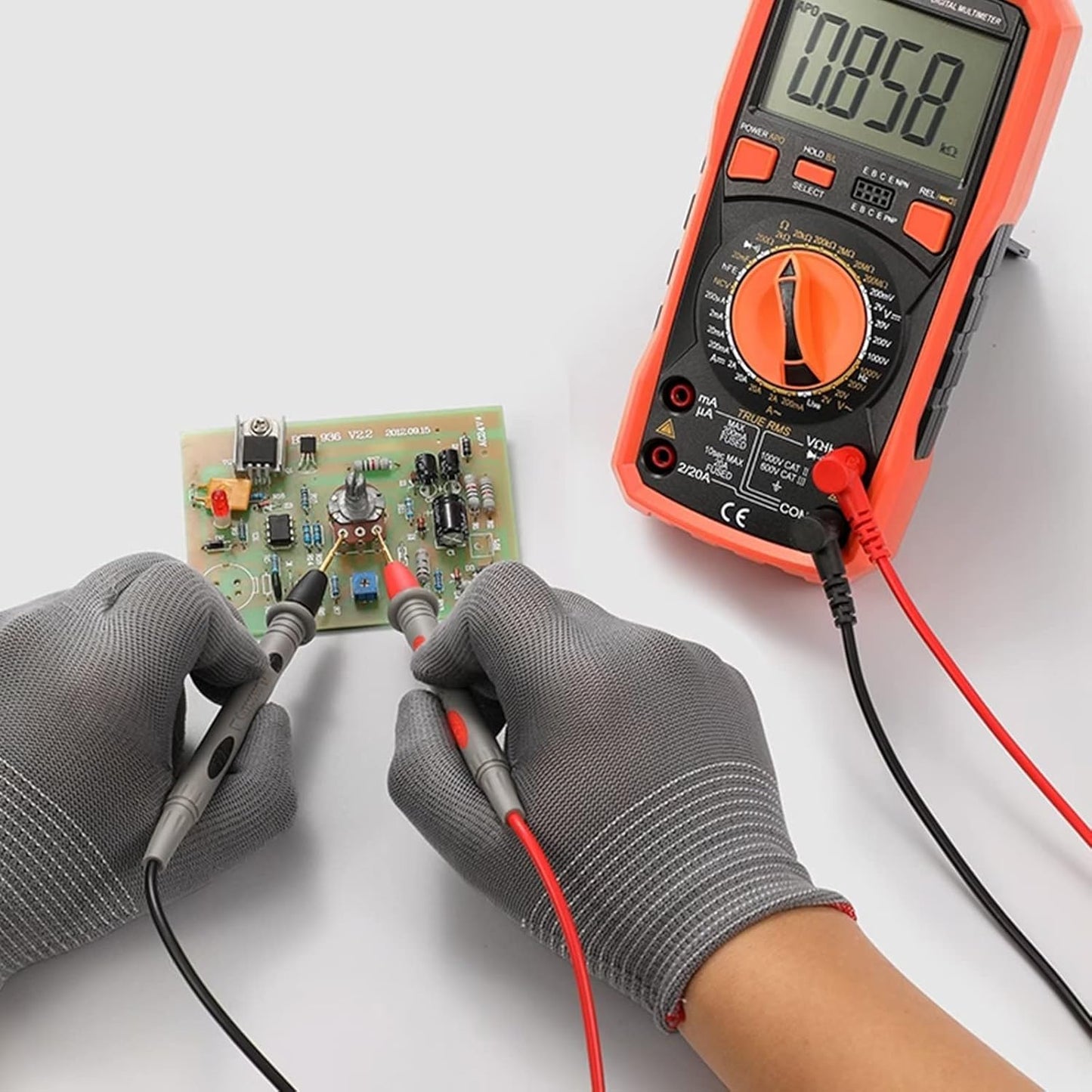 1000V 20A Multimeter Test Leads for Fluke – Heavy Duty Alligator Clip Probes Cable for Digital Multimeter, Electrical Test Leads Kit