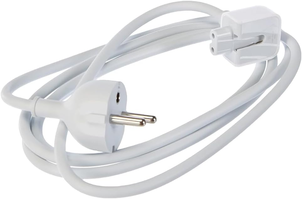 2 meter Extension Wall Cord Plug Eu Euro European Union Standard for Macbook 11 Inch 13 Inch 60w Macbook Pro 15- Or 17-inch 85w Power Adapter