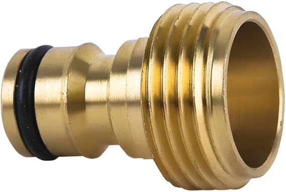 Brass Male Thread Faucet Hose Nozzle Quick Connect Adapter – Durable Rustproof Garden Tap Connector for Hose Pipe