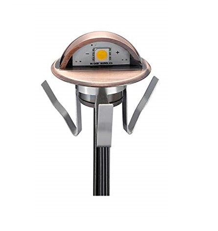 LED Deck Lights Kit 1PCS Low Voltage 1.38W IP67 Waterproof Stair Light – Warm White Outdoor Garden, Yard, Pathway & Step Landscape Lighting