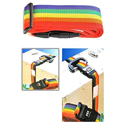 Secure Travel Luggage Belt with Lock – Adjustable Suitcase Strap for Trolley Bags & Travel Safety