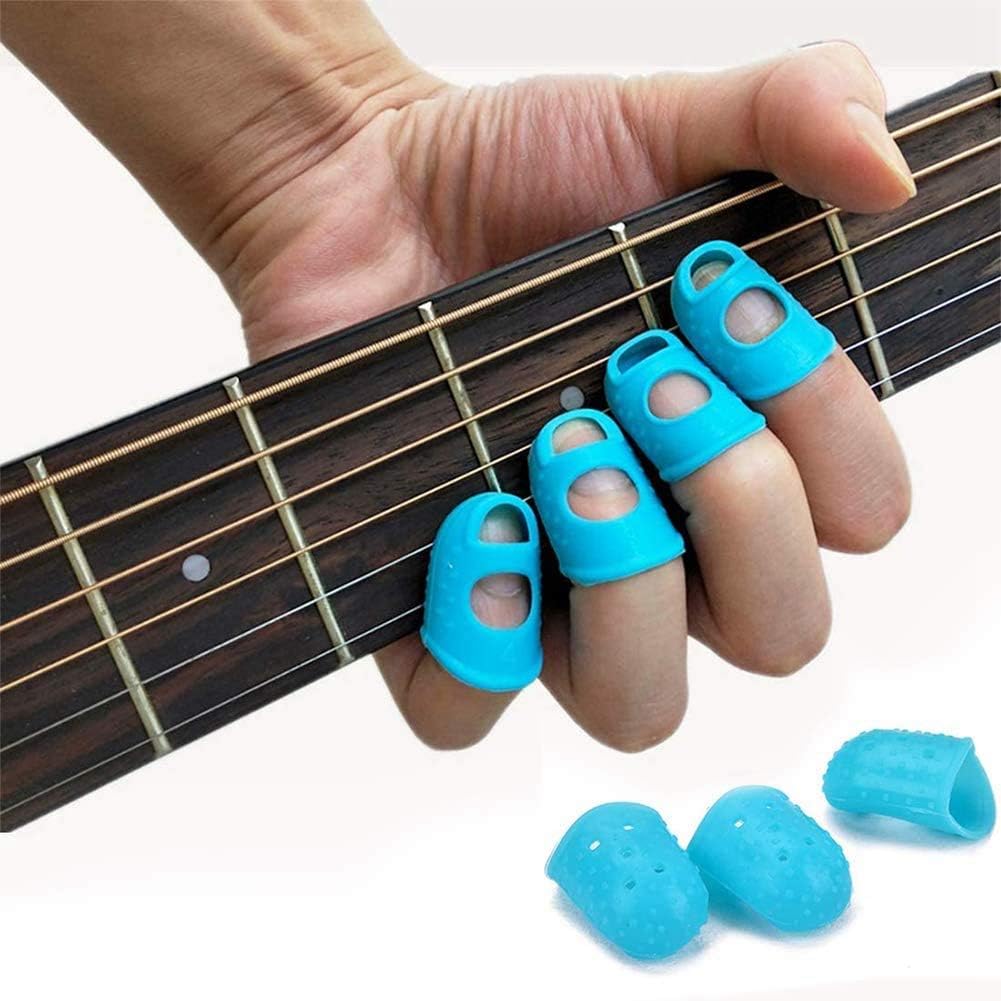 1 Piece Silicone Guitar Finger Protector  – Soft Fingertip Guard Caps for Guitar Playing, Sewing & Embroidery | Durable Anti-Slip Finger Covers