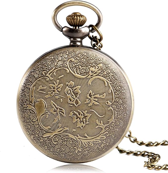 Little Prince Design Pocket Watch Quartz Pocket Watch for Men Blue Planet Dial Necklace Pocket Watch Gift
