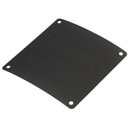 120mm PC Case Fan Filter – Magnetic PVC Dustproof Mesh Cover with screw (Black)