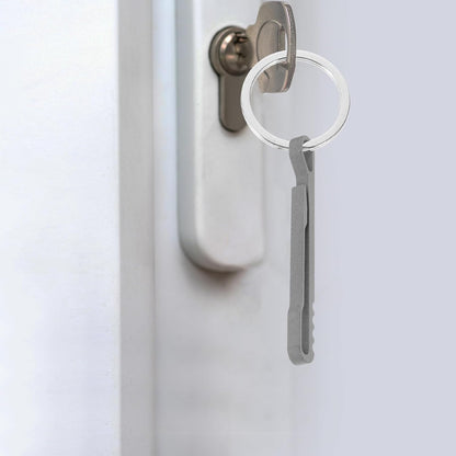 Premium Titanium Alloy Carabiner Clip – Portable Spring Snap Keychain, Keyring & Bottle Opener