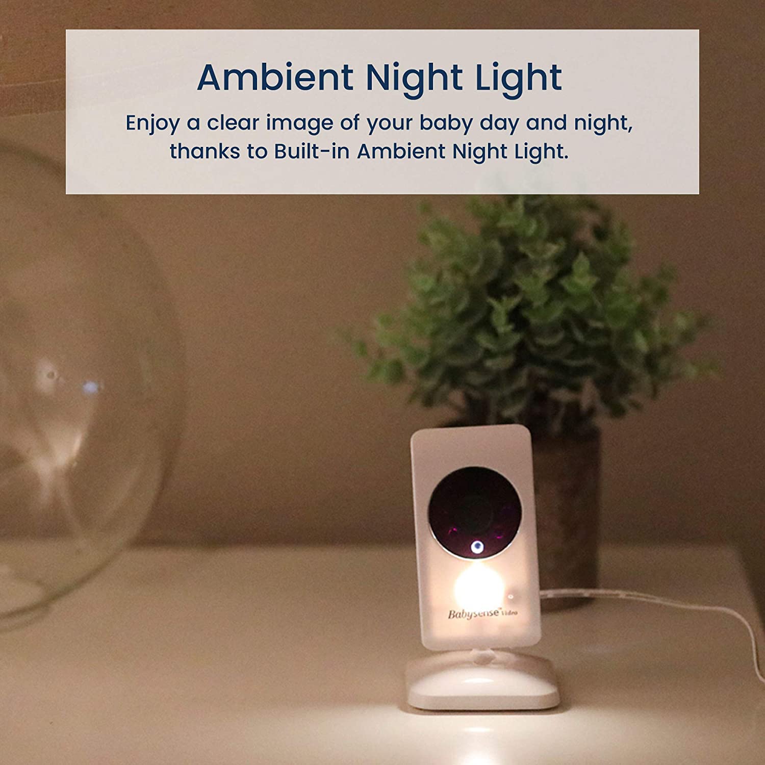 Babysense Video Baby Monitor with Camera and Audio, 2.4" Display, Supplied with Two Cameras, Long Range, Room Temperature, Night Vision, Two Way Talk Back, Lullabies and White Noise, Model V24R_2