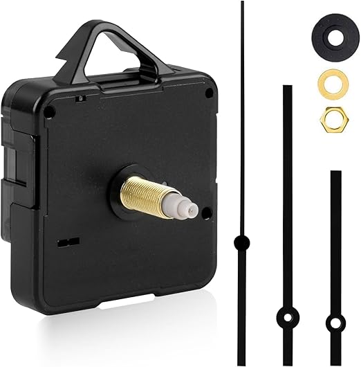 Quartz Clock Mechanism Kit High Torque Long Shaft – Silent DIY Wall Clock Movement Replacement Parts for Home Office Decor
