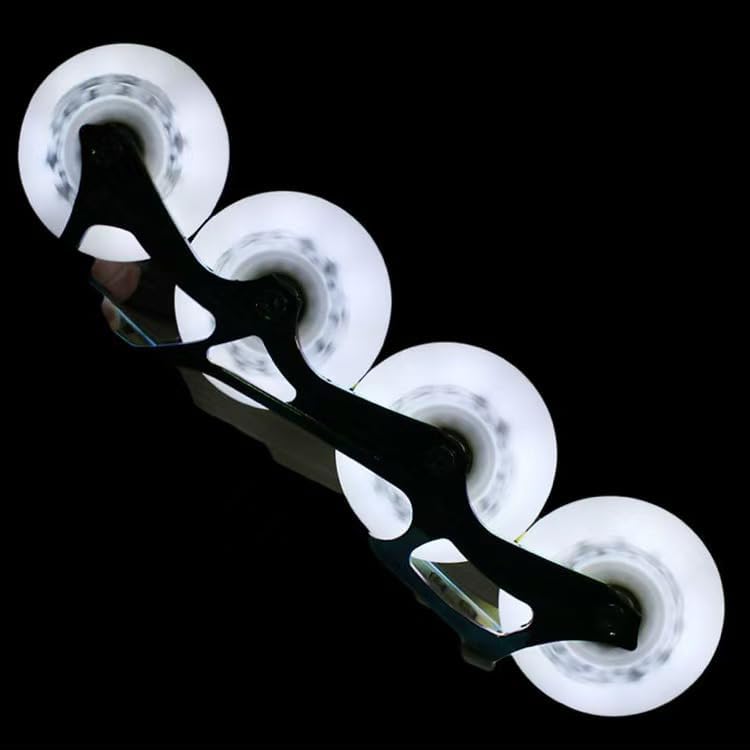 (1 Piece) 80mm LED Inline Skate Replacement Wheel 90A – Multicolor Light-Up Rollerblade Wheel for Inline Skates & Roller Skates