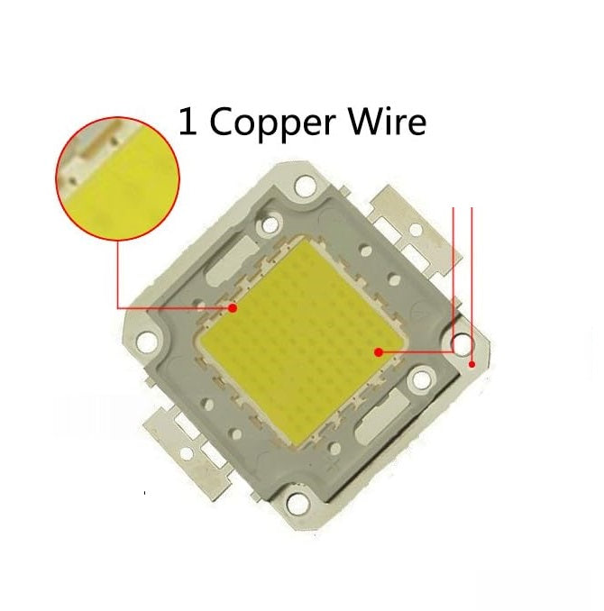 30W High Power White COB LED Chip 6000K–6500K | 900mA DC 30V Super Bright SMD LED for DIY Lighting