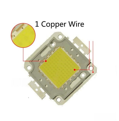 30W High Power White COB LED Chip 6000K–6500K | 900mA DC 30V Super Bright SMD LED for DIY Lighting