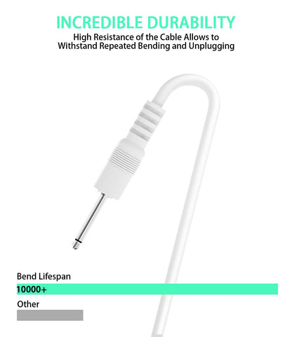 USB Type-A to DC 2.5mm Barrel Jack Charging Cable 3ft (12V) – Fast Charging Replacement DC Power Cable for Smartphones, Tablets & Power Bank