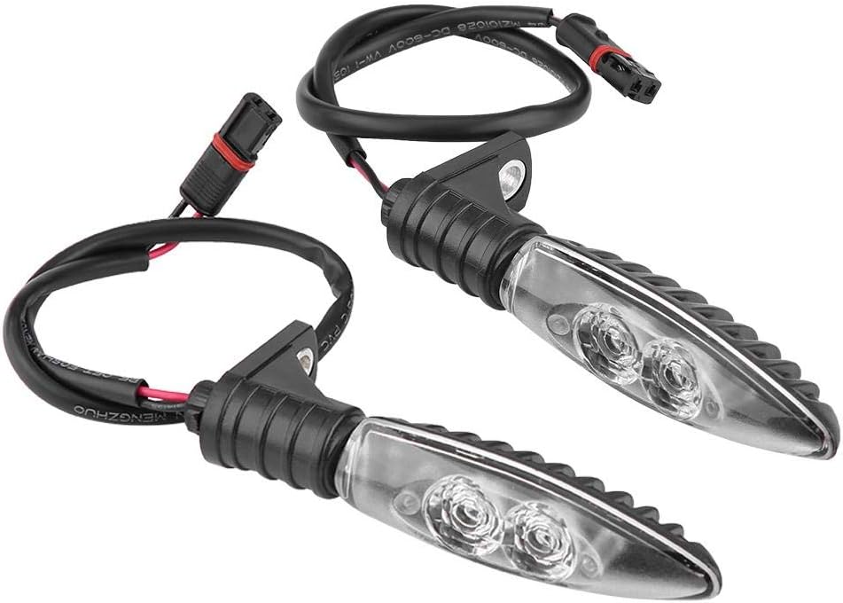 . Pair Front LED Turn Signal Indicator Light (Fits BMW F800 Series)