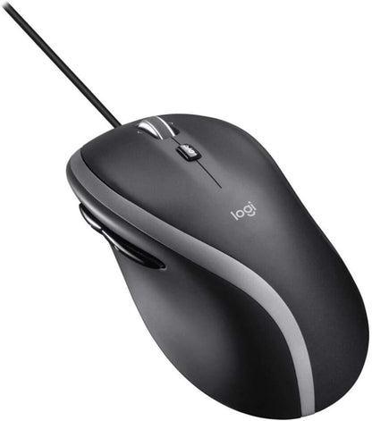 1 pcs Logitech M500 Wired USB Mouse – 1000 DPI Laser Precision, 7 Programmable Buttons, Hyper-Fast Scrolling for PC, Mac & Laptop (Black)