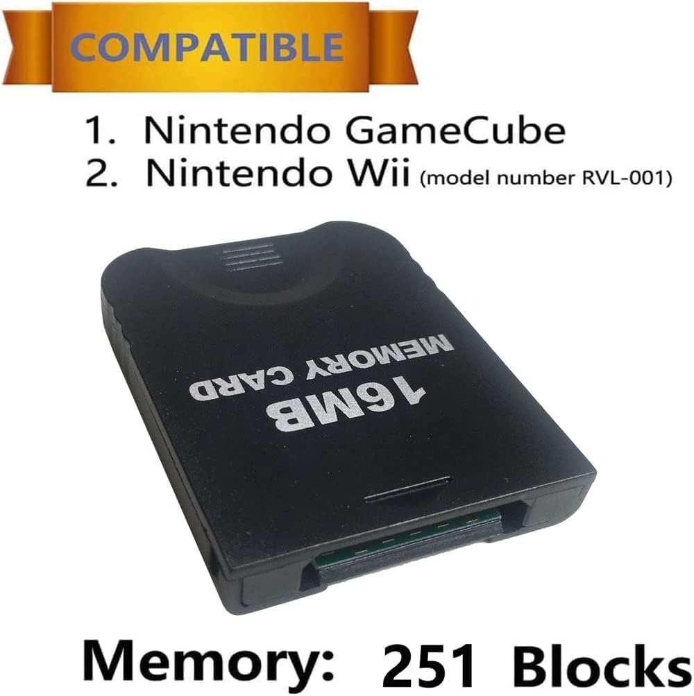 Game Cube Memory Card 16MB (251 Blocks) – Non-Compressed