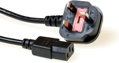 Dual C13 Y Power Cable 2.5 m – BS 1363 18AWG 10A AC Cord for Electronics