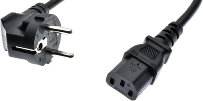 EU Schuko (CEE 7/7) to C13 Power Cord – 10A 250V Computer & Monitor Cable