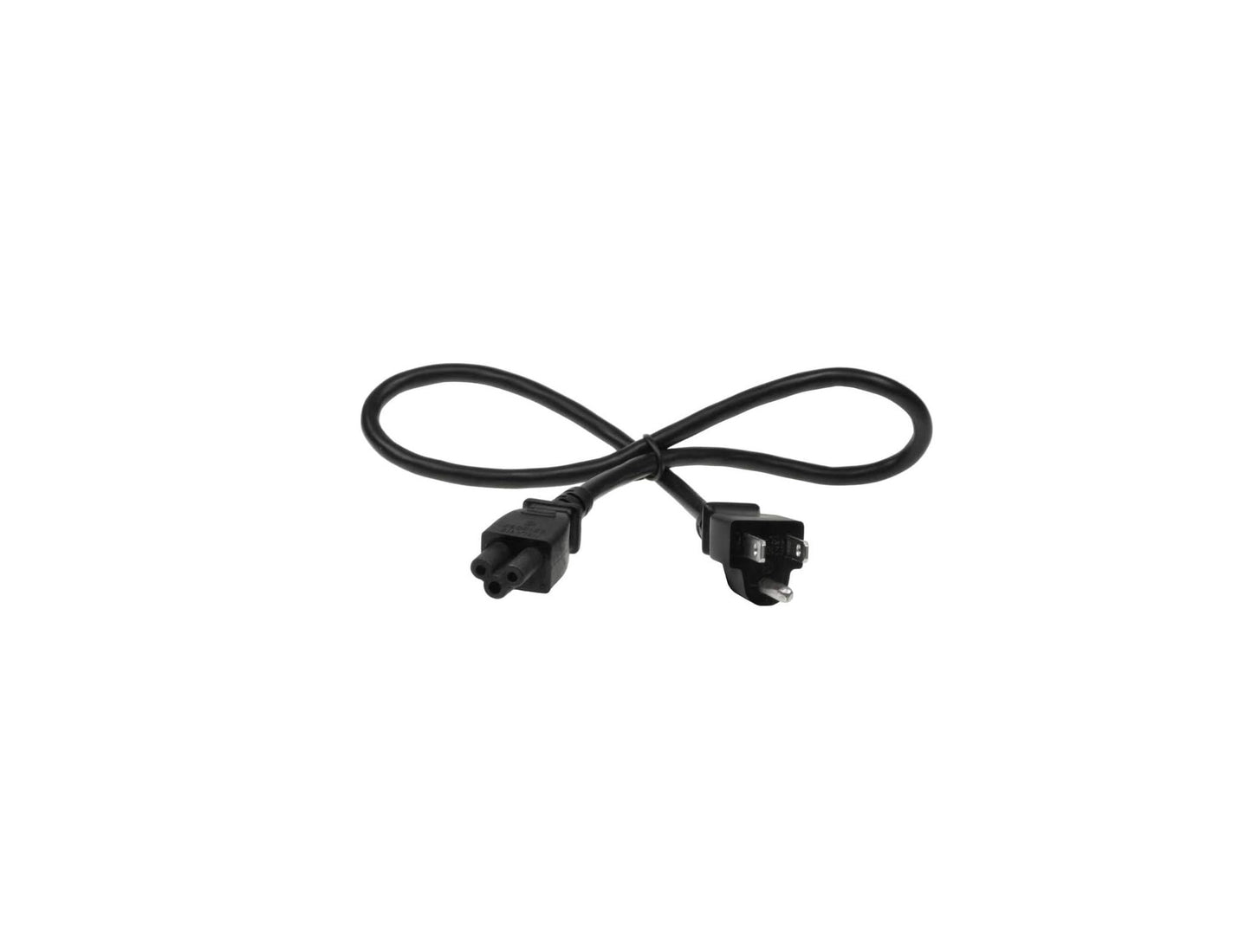 30cm Dell-Compatible AC Power Cord | NEMA 5-15P to IEC C5 Mickey Mouse Cable