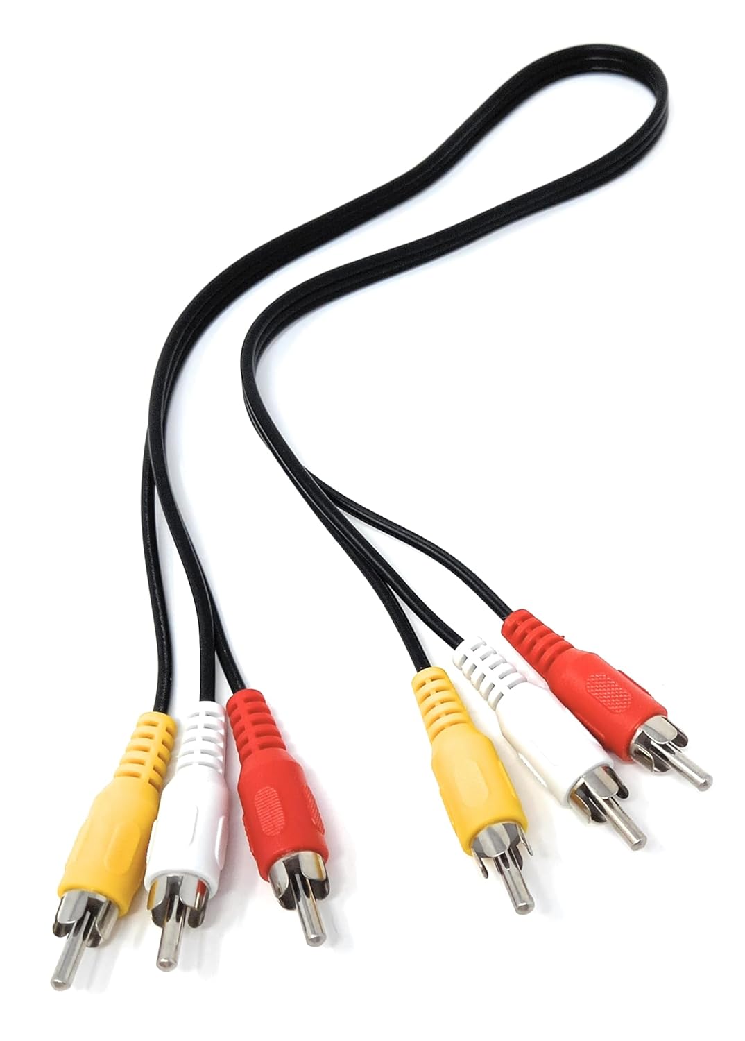 RCA Audio/Video Cable 1.5m – 3 RCA Male to 3 RCA Male Composite AV Cable for TV, DVD & Gaming Consoles